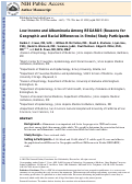 Cover page: Low Income and Albuminuria Among REGARDS (Reasons for Geographic and Racial Differences in Stroke) Study Participants