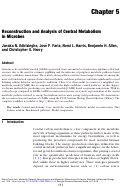 Cover page: Reconstruction and Analysis of Central Metabolism in Microbes