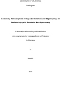 Cover page: Accelerating the Development of Diagnostic Biomarkers and Mitigating Drugs for Radiation Injury with Quantitative Mass Spectrometry