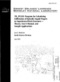 Cover page: TH_PULSE: Program for Calculating Infiltration of Episodic Liquid Fingers in Superheated Rock Fractures - Theory, User's Manual, and Sample Applications