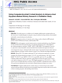 Cover page: Using computer-assisted content analysis to advance anal dysplasia natural history research