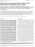 Cover page: Structural and functional characterization of the PNKP–XRCC4–LigIV DNA repair complex