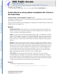 Cover page: Gender Differences Among Patients Hospitalized With Cirrhosis in the United States