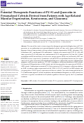 Cover page: Potential Therapeutic Functions of PU-91 and Quercetin in Personalized Cybrids Derived from Patients with Age-Related Macular Degeneration, Keratoconus, and Glaucoma.