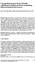 Cover page: Cetemps Hydrological Model (CHyM), a Distributed Grid-Based Model Assimilating Different Rainfall Data Sources