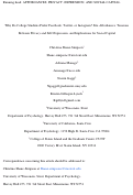 Cover page: Why do college students prefer Facebook, Twitter, or Instagram? Site affordances, tensions between privacy and self-expression, and implications for social capital