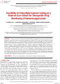 Cover page: Feasibility of Using High-Contrast Grating as a Point-of-Care Sensor for Therapeutic Drug Monitoring of Immunosuppressants.