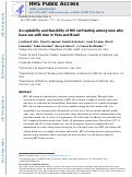 Cover page: Acceptability and feasibility of HIV self-testing among men who have sex with men in Peru and Brazil