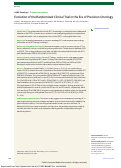 Cover page: Evolution of the Randomized Clinical Trial in the Era of Precision Oncology