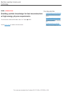 Cover page: Distilling particle knowledge for fast reconstruction at high-energy physics experiments