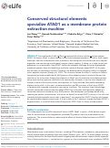 Cover page: Conserved structural elements specialize ATAD1 as a membrane protein extraction machine