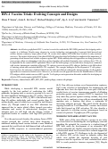 Cover page: HIV-1 Vaccine Trials: Evolving Concepts and Designs