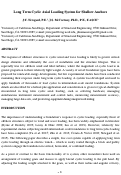 Cover page: Long Term Cyclic Axial Loading System for Shallow Anchors