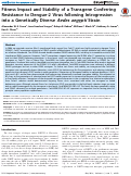 Cover page: Fitness Impact and Stability of a Transgene Conferring Resistance to Dengue-2 Virus following Introgression into a Genetically Diverse Aedes aegypti Strain