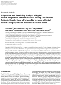 Cover page: Adaptation and Feasibility Study of a Digital Health Program to Prevent Diabetes among Low-Income Patients: Results from a Partnership between a Digital Health Company and an Academic Research Team