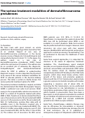 Cover page: The various treatment modalities of dermatofibrosarcoma protuberans