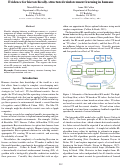 Cover page: Evidence for hierarchically-structured reinforcement learning in humans