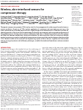 Cover page: Wireless, skin-interfaced sensors for compression therapy.