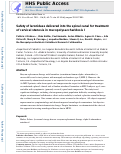 Cover page: Safety of laronidase delivered into the spinal canal for treatment of cervical stenosis in mucopolysaccharidosis I