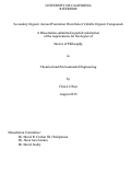 Cover page: Secondary Organic Aerosol Formation From Select Volatile Organic Compounds