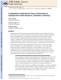 Cover page: Contributions of attachment theory and research: A framework for future research, translation, and policy