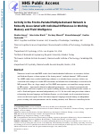 Cover page: Activity in the fronto-parietal multiple-demand network is robustly associated with individual differences in working memory and fluid intelligence.