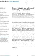 Cover page: Direct modulation of microglial function by electrical field.