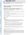 Cover page: Predictors of cannabis use among first-time justice-involved youth: A cohort study