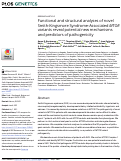 Cover page: Functional and structural analyses of novel Smith-Kingsmore Syndrome-Associated MTOR variants reveal potential new mechanisms and predictors of pathogenicity