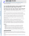 Cover page: Per‐ and Polyfluoroalkyl Substance Exposure, Gestational Weight Gain, and Postpartum Weight Changes in Project Viva