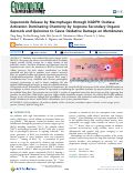 Cover page: Superoxide Release by Macrophages through NADPH Oxidase Activation Dominating Chemistry by Isoprene Secondary Organic Aerosols and Quinones to Cause Oxidative Damage on Membranes.