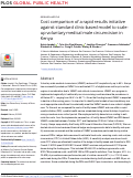 Cover page: Cost comparison of a rapid results initiative against standard clinic-based model to scale-up voluntary medical male circumcision in Kenya