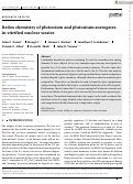 Cover page: Redox chemistry of plutonium and plutonium surrogates in vitrified nuclear wastes