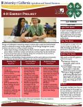 Cover page: 4-H Energy Project