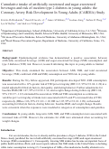 Cover page: Cumulative intake of artificially sweetened and sugar-sweetened beverages and risk of incident type 2 diabetes in young adults: the Coronary Artery Risk Development In Young Adults (CARDIA) Study.