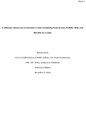 Cover page: California's Homeowners Insurance Crisis: Examining Nonrenewals, Wildfire Risk, and Rurality by County