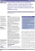 Cover page: Associations between occupational relative aerobic workload and resting blood pressure among different age groups: a cross-sectional analysis in the DPhacto study