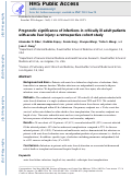 Cover page: Prognostic significance of infections in critically ill adult patients with acute liver injury: a retrospective cohort study