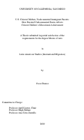 Cover page: U.S. citizen children, undocumented immigrant parents : how parental undocumented status affects citizen children's educational achievement