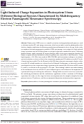 Cover page: Light-Induced Charge Separation in Photosystem I from Different Biological Species Characterized by Multifrequency Electron Paramagnetic Resonance Spectroscopy