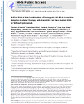 Cover page: A Pilot Trial of the Combination of Transgenic NY-ESO-1–reactive Adoptive Cellular Therapy with Dendritic Cell Vaccination with or without Ipilimumab