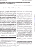 Cover page: Mechanism of Diacylglycerol-induced Membrane Targeting and Activation of Protein Kinase Cδ*