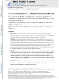 Cover page: At-School Substance Use as a Marker for Serious Health Risks