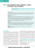 Cover page: Cyclin-dependent kinase pathways as targets for women's cancer treatment