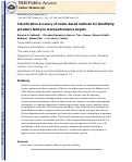 Cover page: Classification accuracy of claims-based methods for identifying providers failing to meet performance targets.