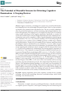 Cover page: The Potential of Wearable Sensors for Detecting Cognitive Rumination: A Scoping Review.