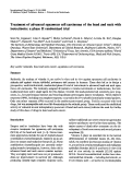 Cover page: Treatment of advanced squamous cell carcinoma of the head and neck with isotretinoin: a phase II randomized trial.