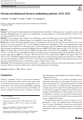 Cover page: Obesity and abdominal hernia in ambulatory patients, 2018-2023.