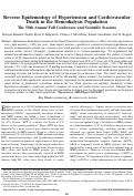 Cover page: Reverse Epidemiology of Hypertension and Cardiovascular Death in the Hemodialysis Population