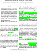 Cover page: Generating new concepts with hybrid neuro-symbolic models